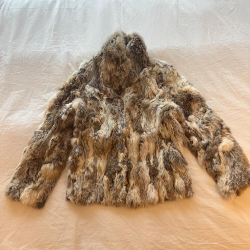 Chu xxx japanese real rabbit fur jacket